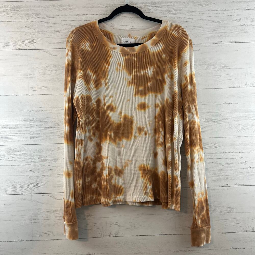 MATE the Label Tie Dye Long Sleeve Thermal Top Size XL